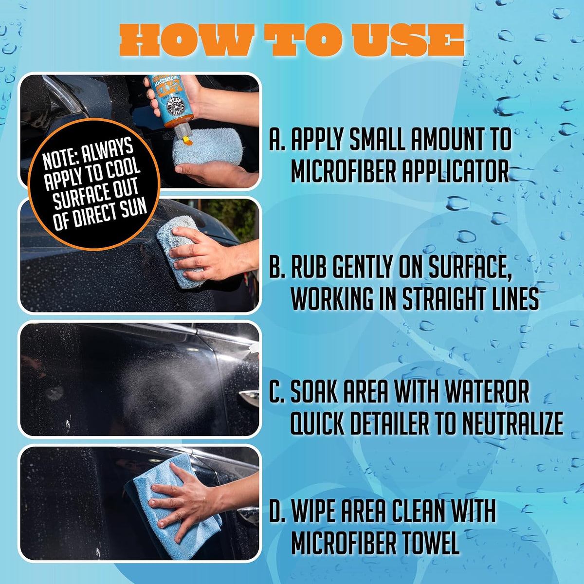 Chemical Guys, Heavy Duty Water Spot Remover Gel for Glass & Paint, 16 oz Jansha Store