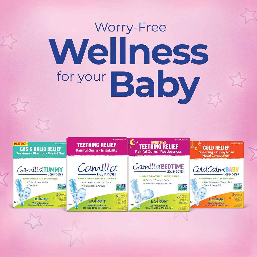 Boiron Camilia Teething Drops for Daytime and Nighttime Relief of Painful or Swollen Gums and Irritability in Babies - 30 Count Jansha Store