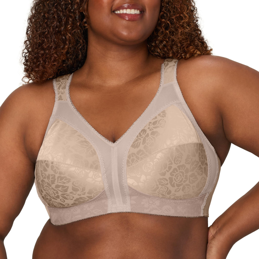 Playtex Women's Wireless Bra, 18 Hour Plus-Size Bras Available, Full Coverage, Smoothing, 4693, Single or 2-Pack Jansha Store