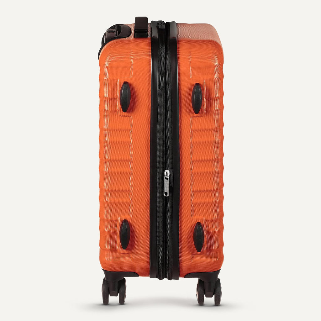 Amazon Basics 3-Piece Hardshell Suitcases Set (21", 26", 30"), Expandable For Up to 25% More Space, With Scratch-Resistant Finish, Four Multi-Directional Wheels, Rose Gold Jansha Store