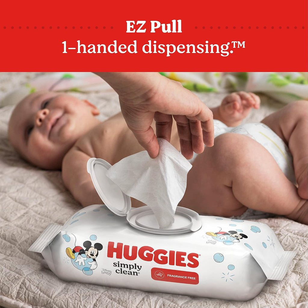 Huggies Simply Clean Baby Wipes, Unscented, 11 Packs, 704 Wipes Jansha Store