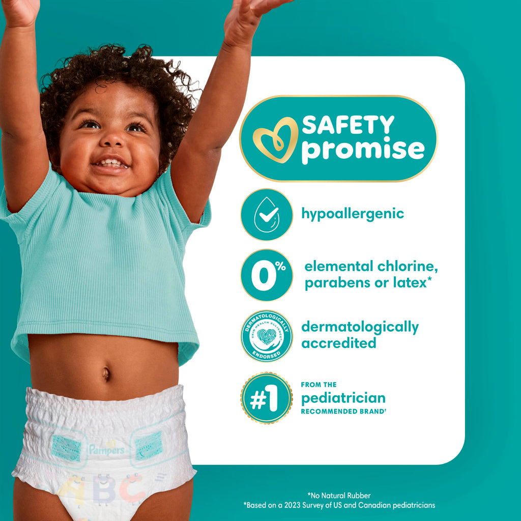 Pampers Diapers - Cruisers 360 - Size 5, 128 Count, up to 100% Leakproof Pull-On Diaper for Active Babies Jansha Store
