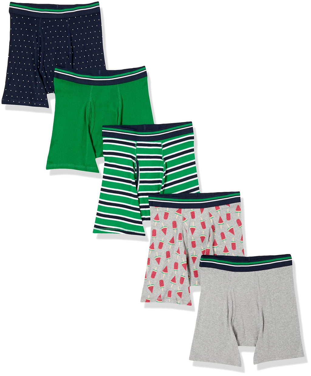 Amazon Essentials Men's Breathable Cotton Boxer Briefs, Tag-Free, Pack of 5 Jansha Store