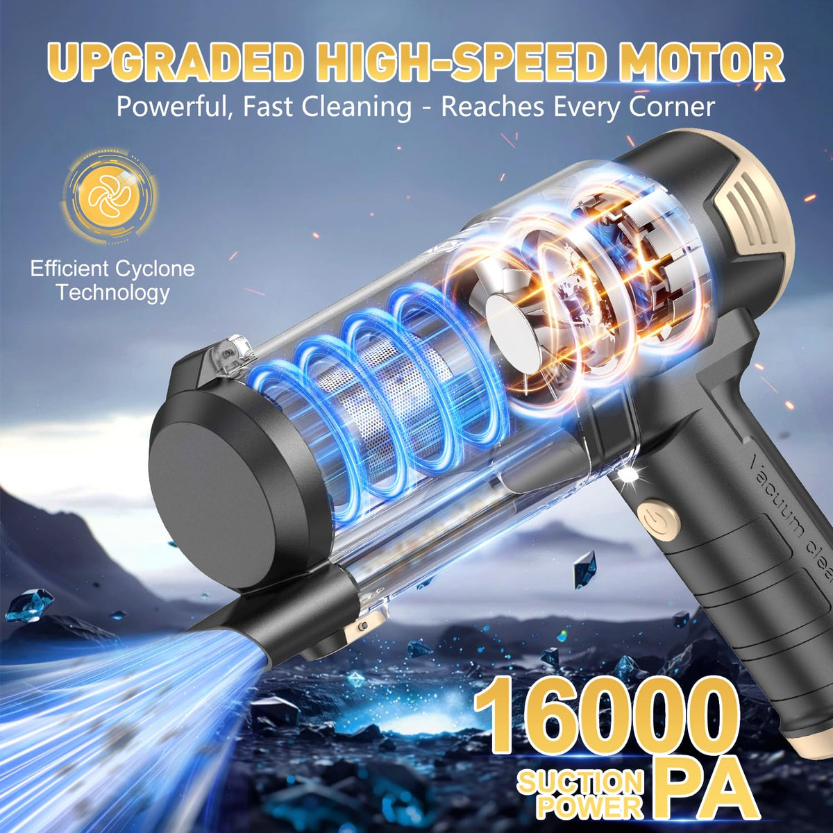KMM Handheld Car Vacuum Cleaner, Hand Held Vacuum & Air Duster Jansha Store