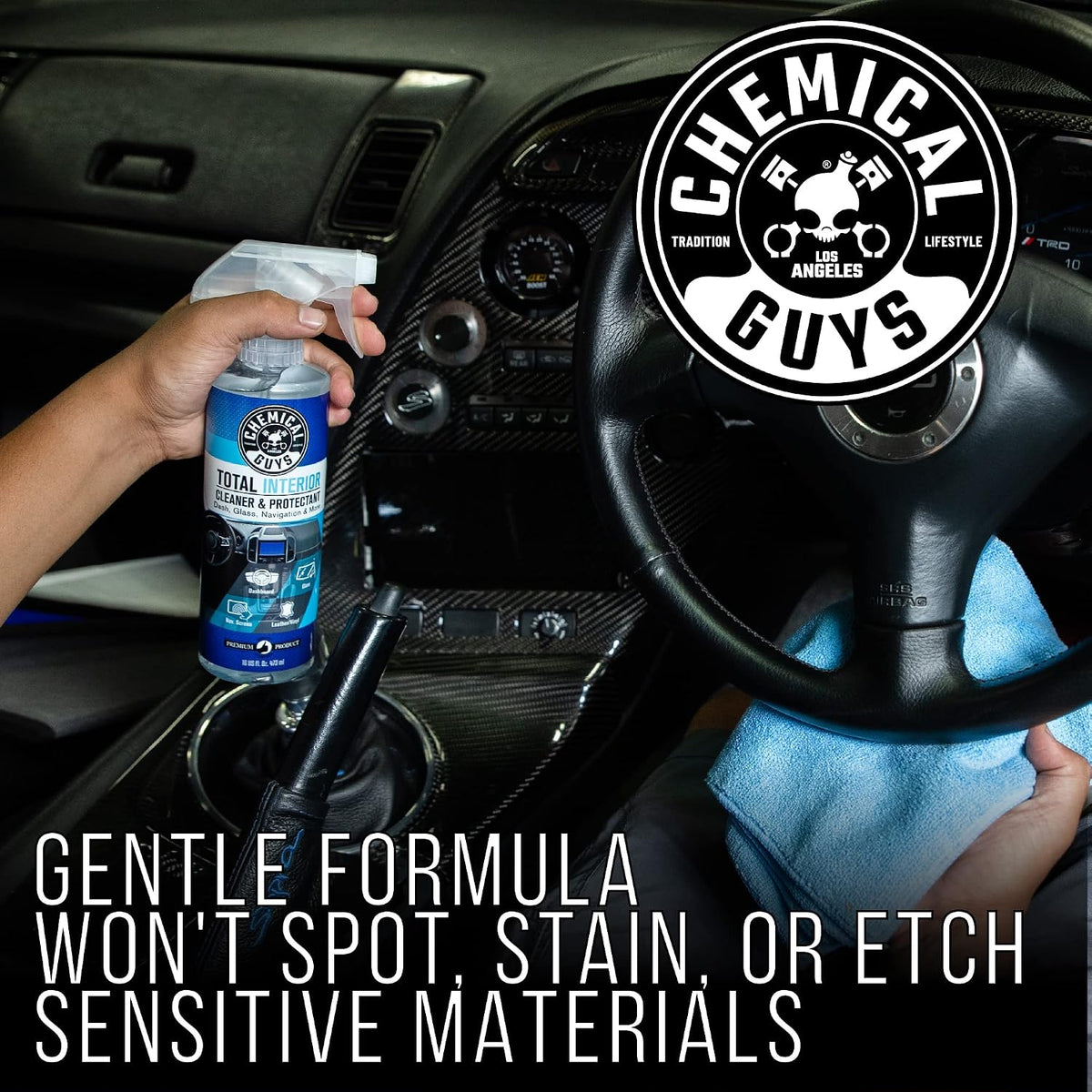 Chemical Guys, Total Interior Cleaner & Protectant, Leather & Vinyl, 16 oz Jansha Store