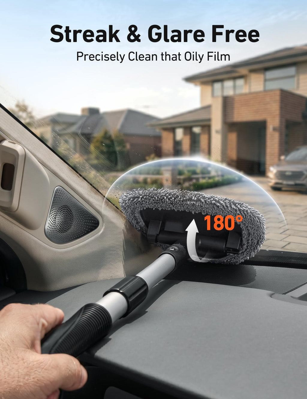 AstroAI Windshield Cleaner Tool & Car Interior Detailing Kit, Blue, 21 in Jansha Store