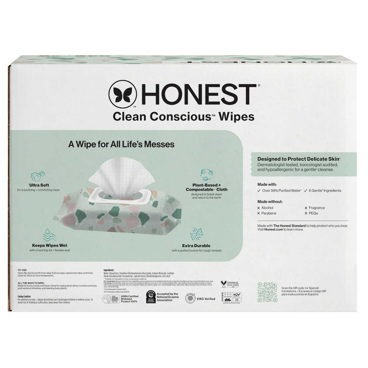 The Honest Company Multi-Use Baby Wipes, Pattern Play, 720 Count Jansha Store