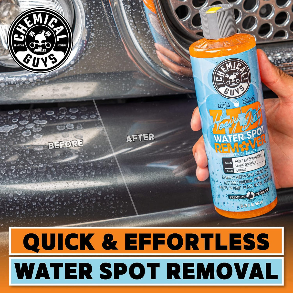 Chemical Guys, Heavy Duty Water Spot Remover Gel for Glass & Paint, 16 oz Jansha Store