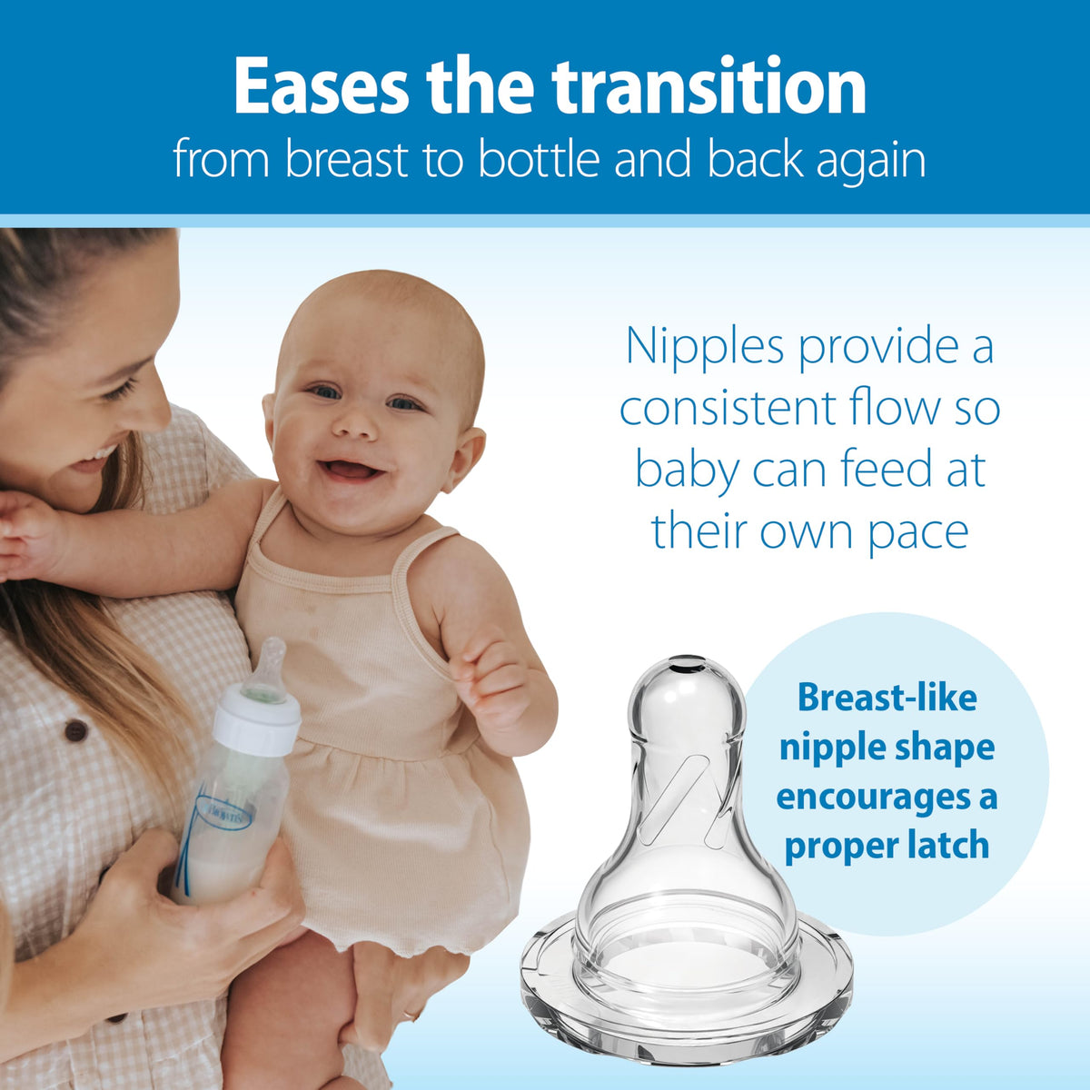 Dr. Brown's Anti-Colic Options+ Narrow Baby Bottle, Clear, 4 oz, 4-Pack Jansha Store