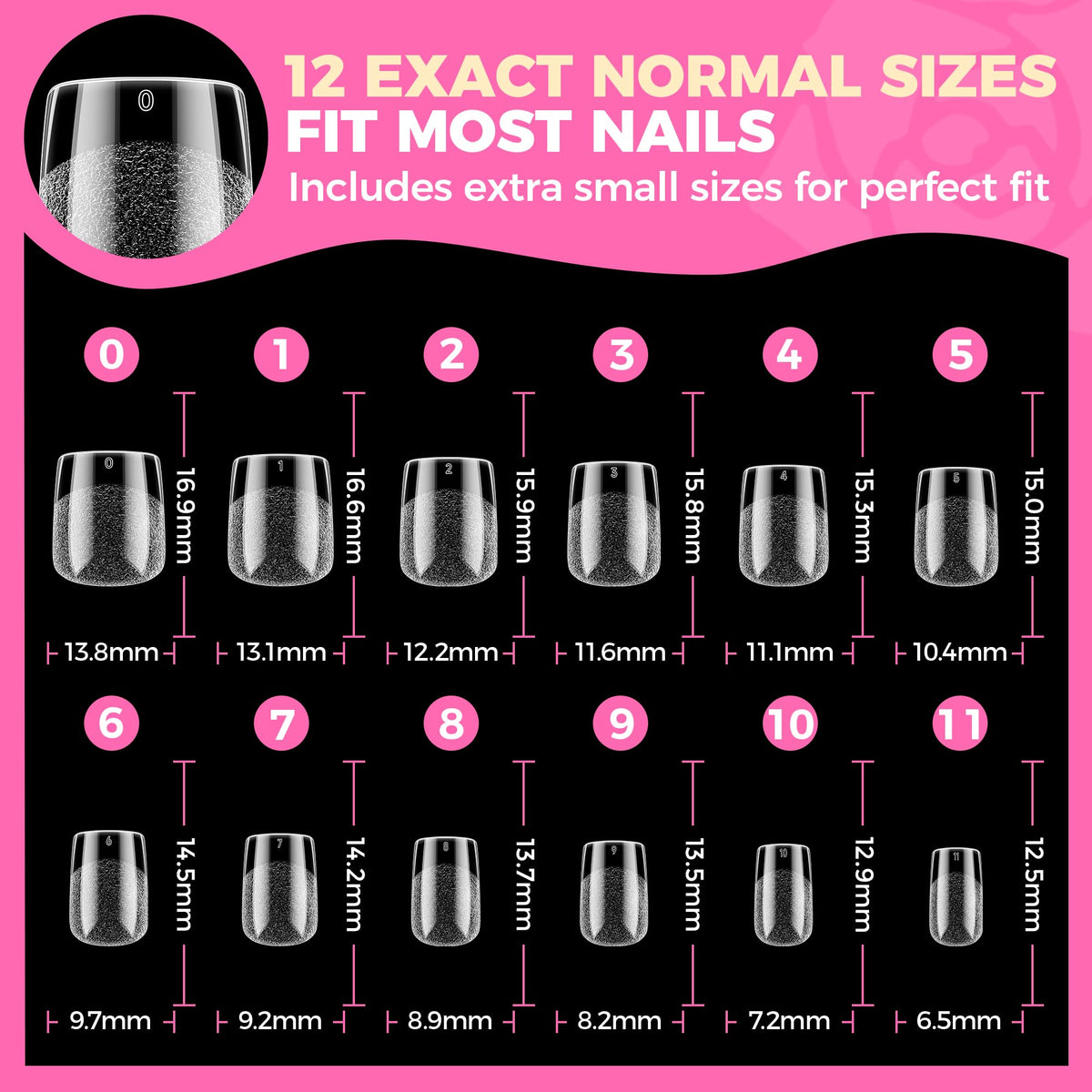UNA GELLA Short Almond Nail Tips 504PCS Short Fake Nails Soft Press Ons Jansha Store