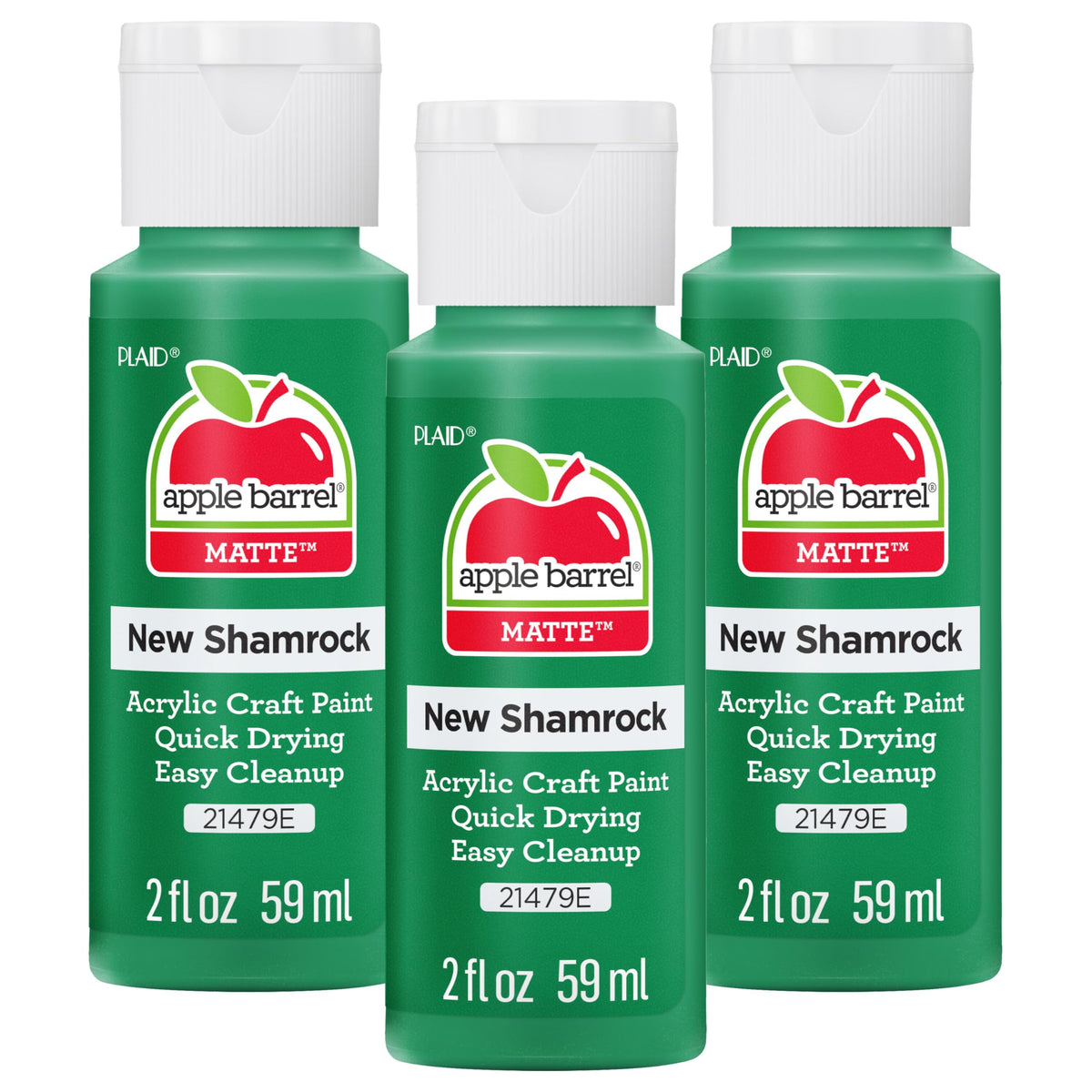 Apple Barrel Acrylic Paint in Assorted Colors (2 Ounce), 20503 White Jansha Store
