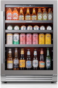 Ca'Lefort 24'' Beverage Refrigerator, 180 Can Beverage Fridge Under Counter Jansha Store