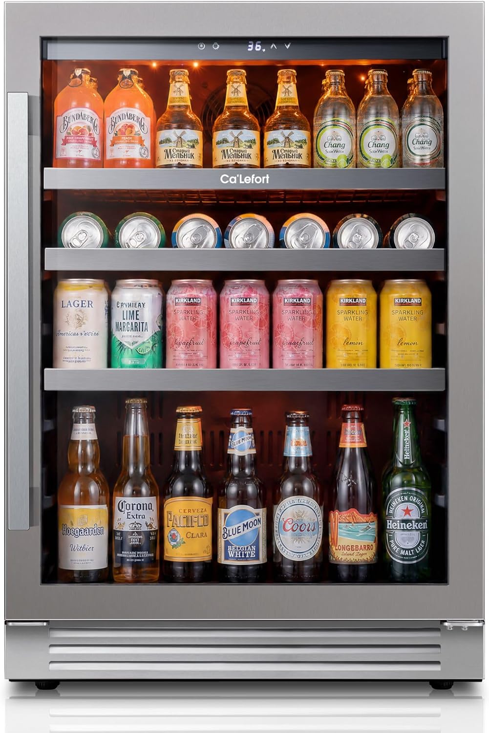 Ca'Lefort 24'' Beverage Refrigerator, 180 Can Beverage Fridge Under Counter Jansha Store