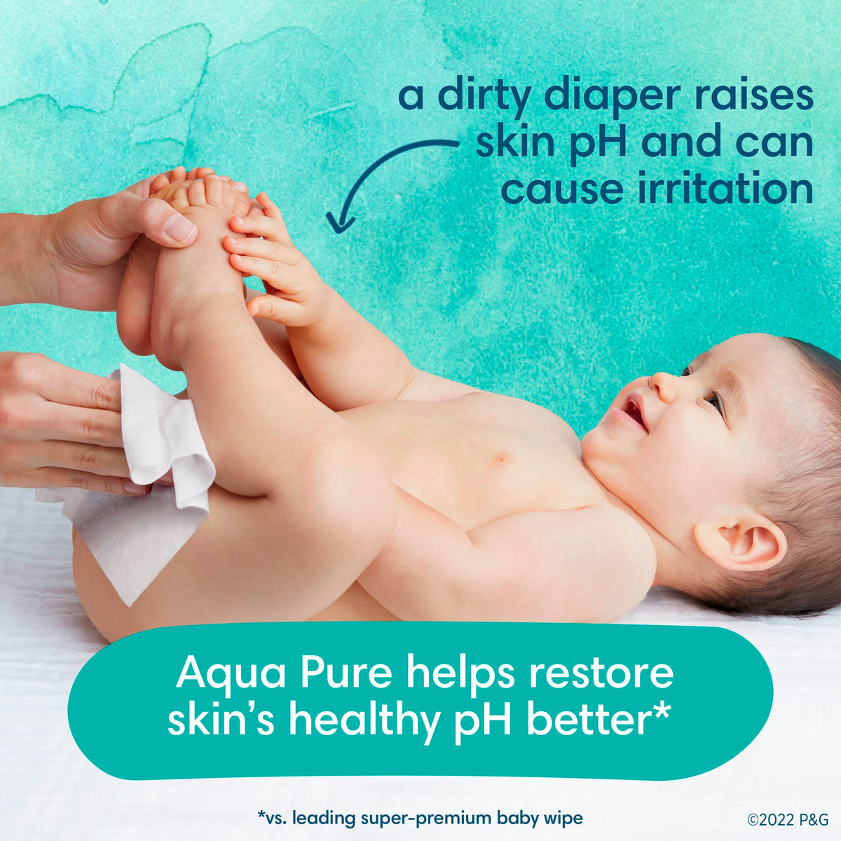 Pampers Aqua Pure Baby Wipes, Unscented, Fragrance Free, 99% Water, Water Based, Multi-Use, 672 Wipes Total (12X Flip-Top Packs) Jansha Store