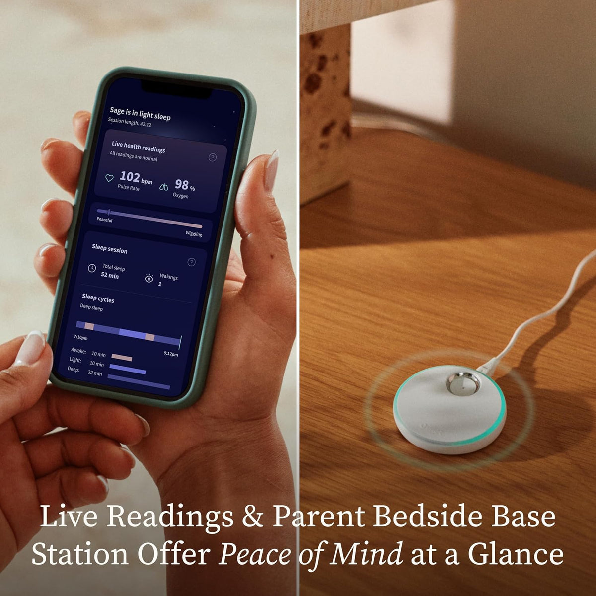 Owlet Dream Sock Smart Baby Monitor, Better Sleep for Baby & You Jansha Store