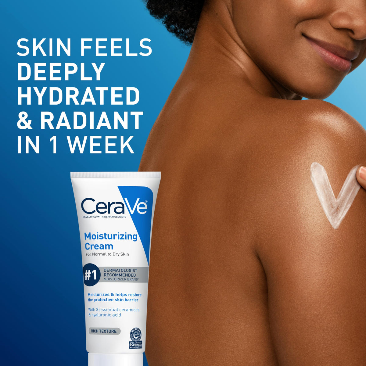CeraVe Moisturizing Cream, Face & Body Moisturizer for Dry Skin, 19oz Jansha Store