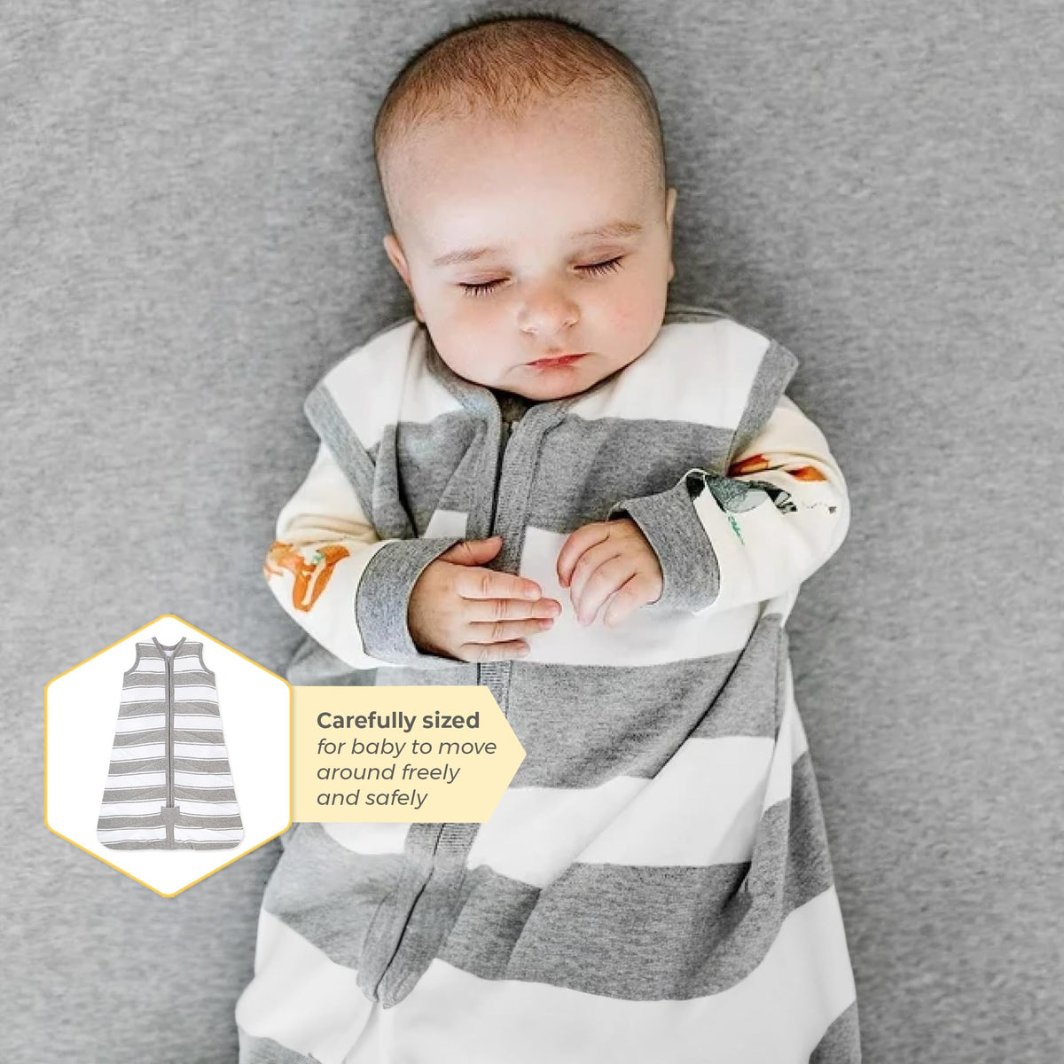 Burt's Bees Baby Infant Wearable Blanket, Organic Cotton Unisex Beekeeper - Light Weight 0.5 TOG or Medium Weight 1.5 TOG Jansha Store