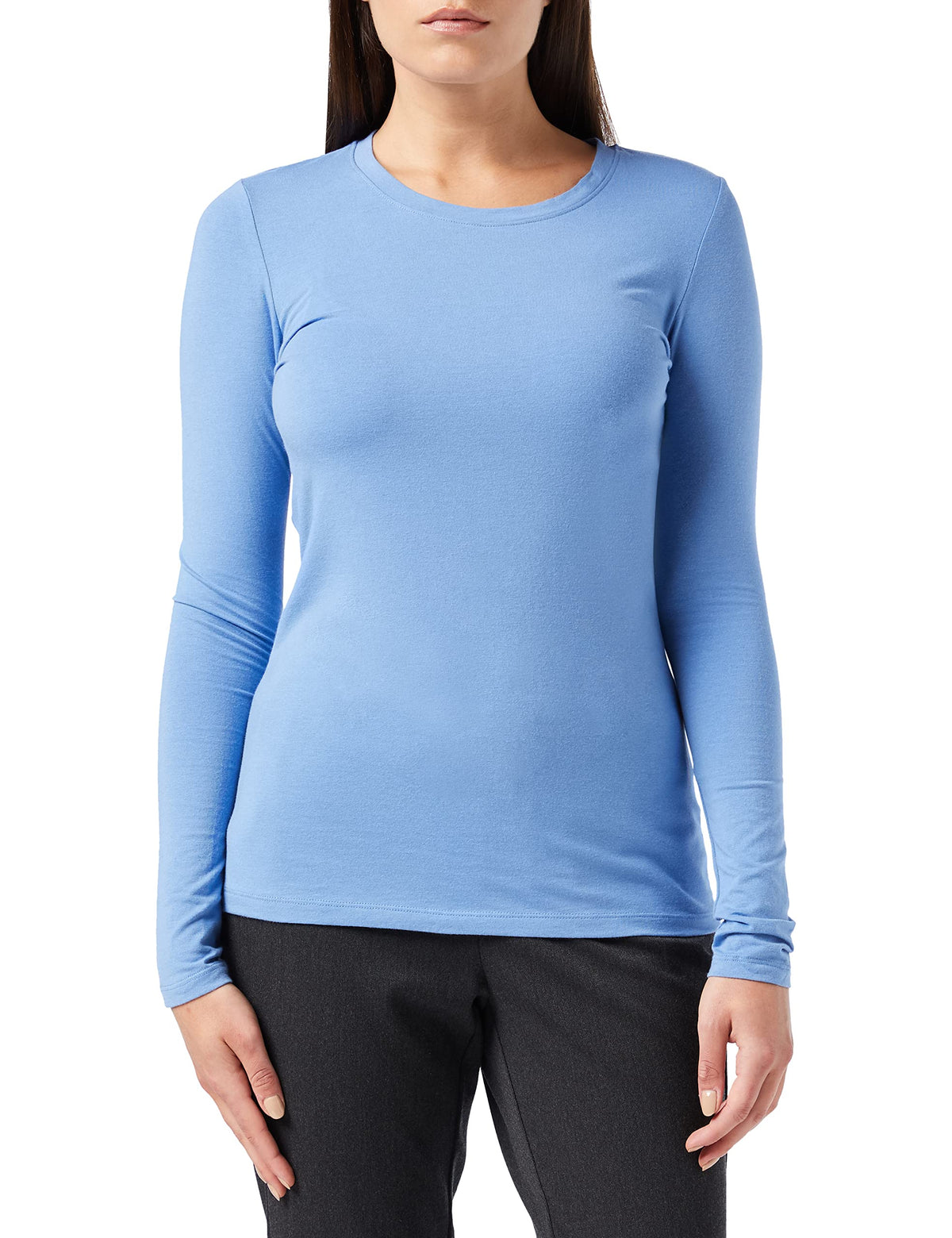 Amazon Essentials Women's Regular-Fit Long-Sleeve Crewneck T-Shirt Jansha Store