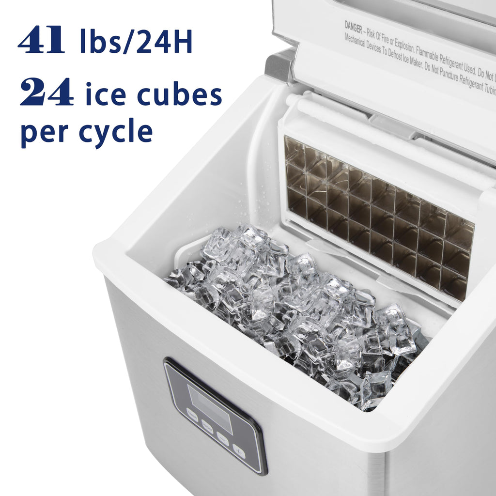 EUHOMY Nugget Ice Maker Countertop, Ready in 7 Mins, 35Lbs/24H Pebble Ice Maker Machine, Self-Cleaning Countertop Sonic Ice Makers with Ice Scoop&Basket, Pellet Ice Maker for Home, Stainless Steel Jansha Store