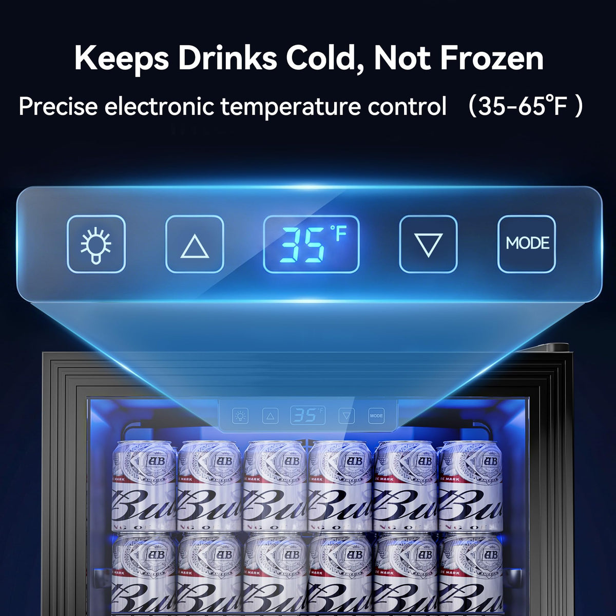 3.2 Cuft Beverage Fridge, 130 Can Mini Fridge With Glass Door, Black Jansha Store
