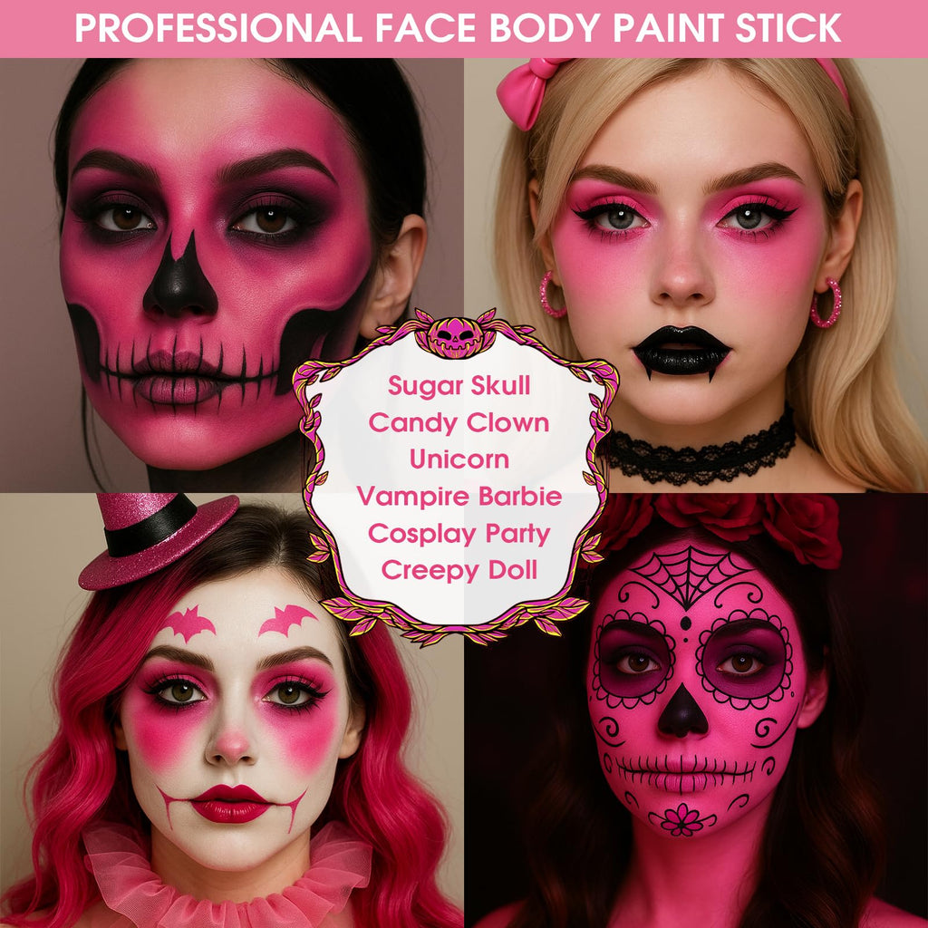 BADCOLOR Black Cream-Blendable Face Body Paint Stick for Adults Children Eye Black Softball Football Baseball Sports , Non-Toxic Hypoallergenic for Halloween SFX Makeup Cosplay Joker Costume Parties Jansha Store