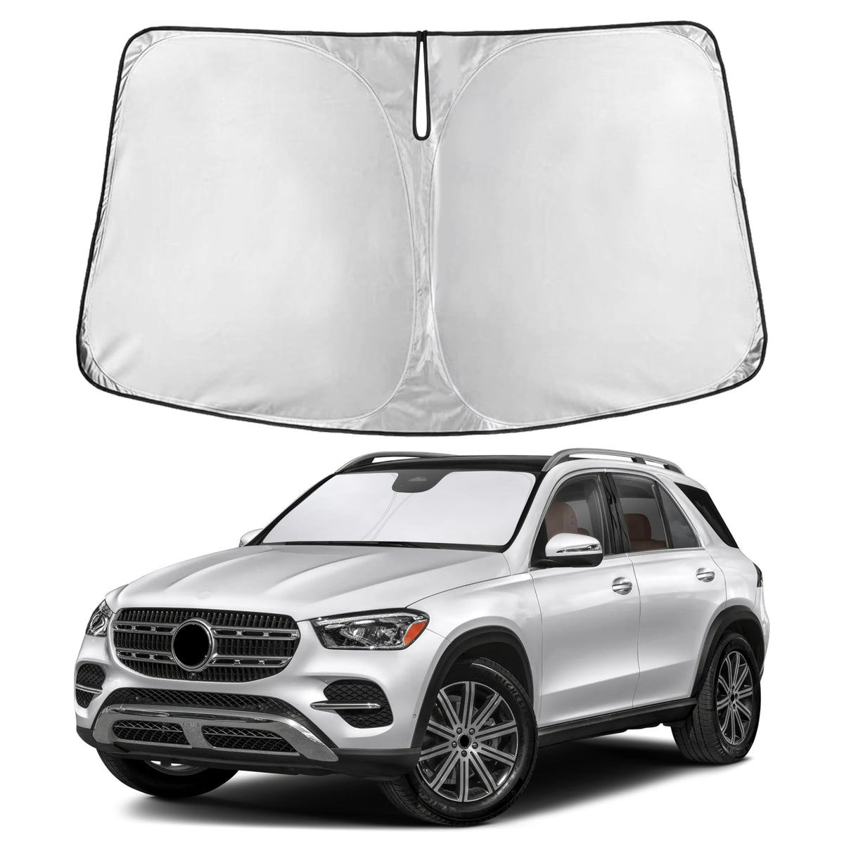 EcoNour Car Windshield Sun Shade, Front Window Sun Blocker for SUVs,Sedan Jansha Store
