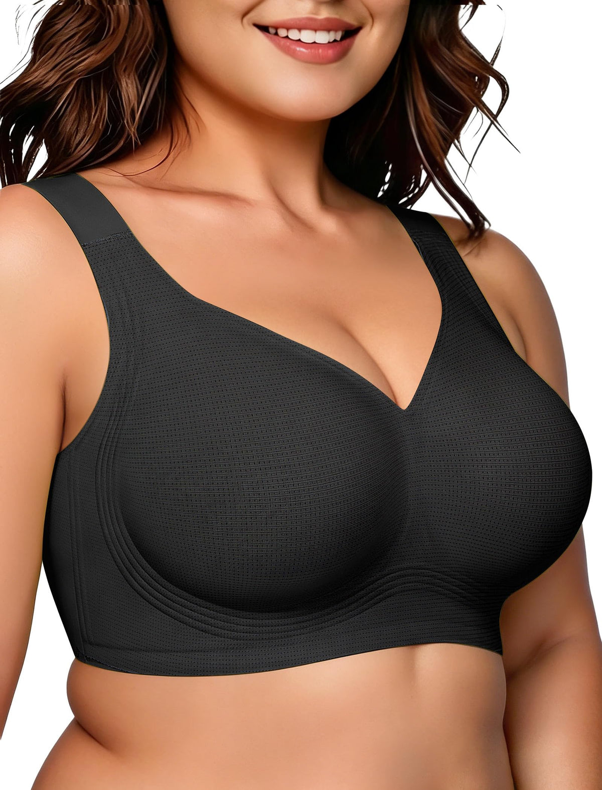 OEAK Womens Wireless Jelly Bras Plus Size Support Push Up Comfortable Bra Jansha Store