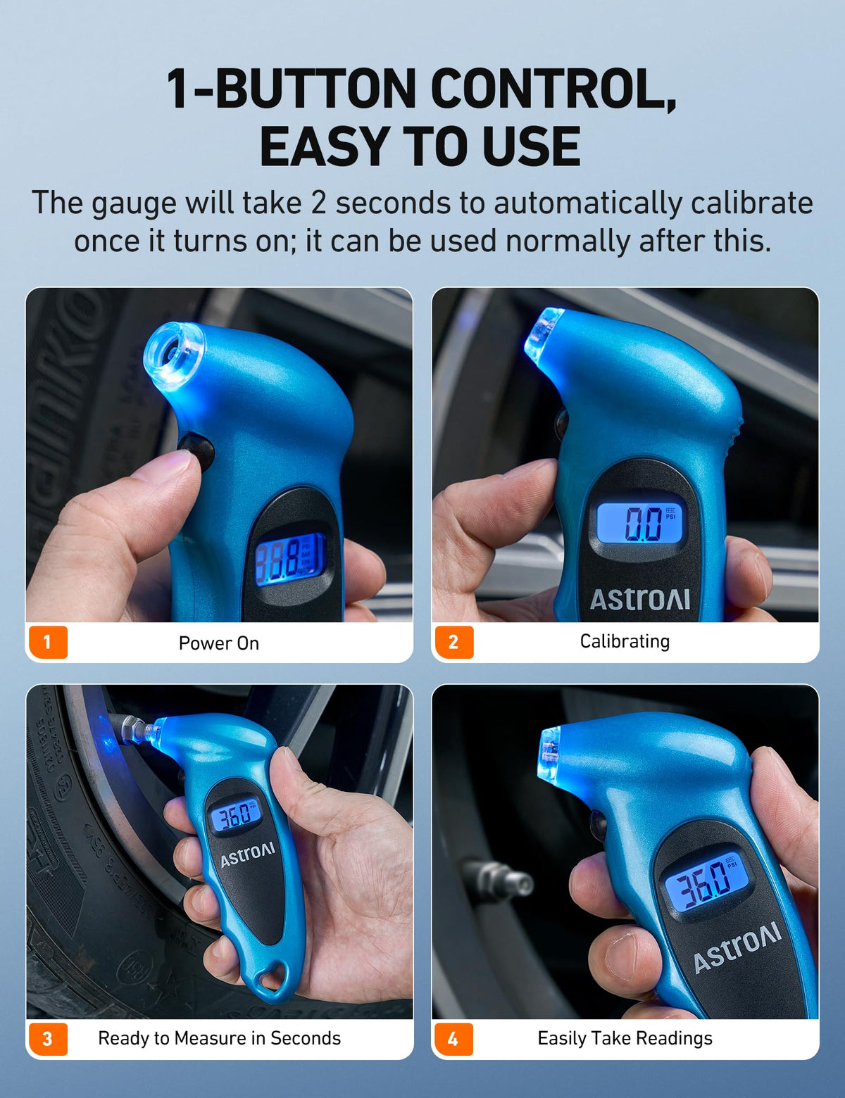 AstroAI Digital Tire Pressure Gauge 150PSI, ±1PSI Accuracy for Car Truck Jansha Store