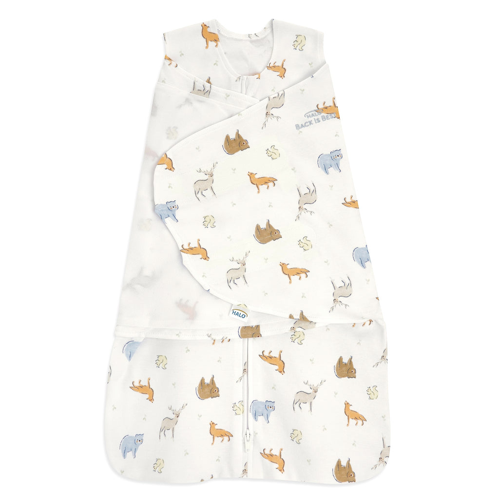 HALO SleepSack Swaddle | Cotton | 1.5 TOG | 6-12 lbs |Floral Stripe Jansha Store