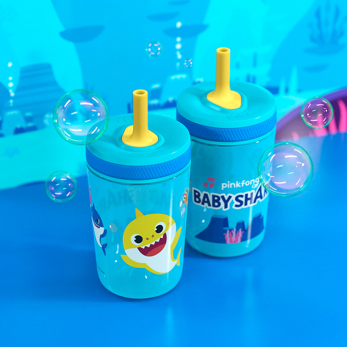 Zak Designs Blippi Kelso Toddler Cups For Travel or At Home, 2-Count Durable Plastic Sippy Cups With Leak-Proof Design is Perfect For Kids (Blippi), 15 Ounces (Pack of 12) Jansha Store