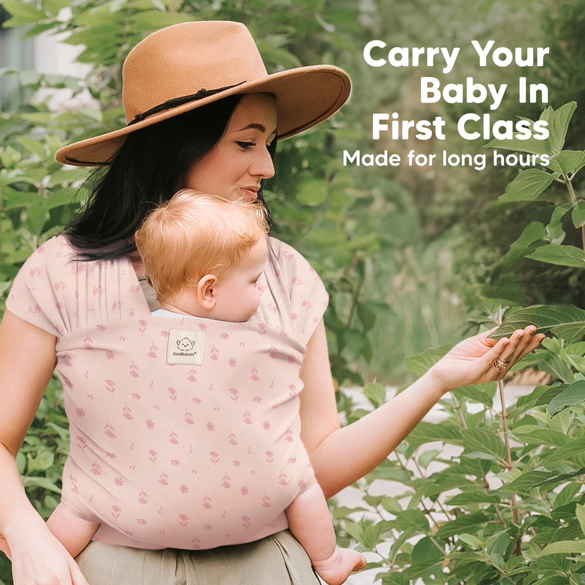 KeaBabies Baby Wrap Carrier, All in 1 Original Baby Carrier, Trendy Black Jansha Store