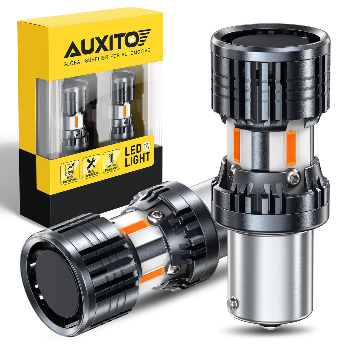 AUXITO 912 921 LED Bulb for Backup Light Reverse Lights High Power 2835 15-SMD Chipsets Error Free T15 906 922 W16W Bulbs, 6000K White, Automotive Light Bulbs (Upgraded, Pack of 2) Jansha Store
