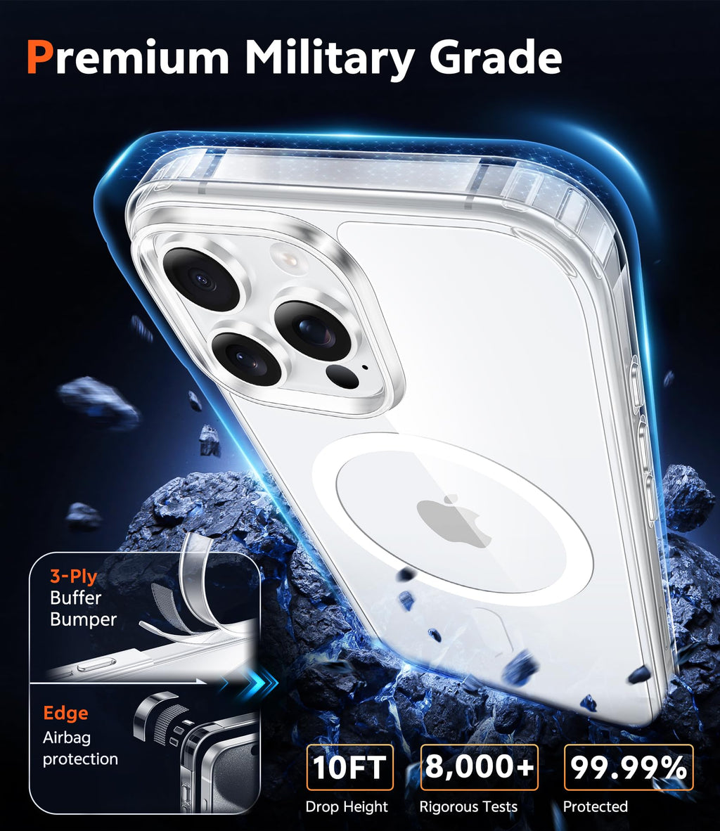 FNTCASE for iPhone 18 Pro Max/17 Pro Max Case Fit for Magsafe Jansha Store