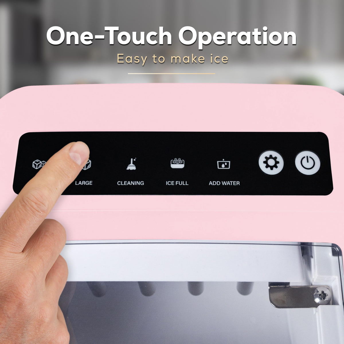 Igloo Portable Ice Maker with Scoop - Ice Maker with LED Control Panel & 1.5 Quart Water Tank - Stainless Ice Cube Maker Produces 26 Lbs. of Ice in 24 Hours with 9 Large or Small Cubes in 7 Minutes Jansha Store