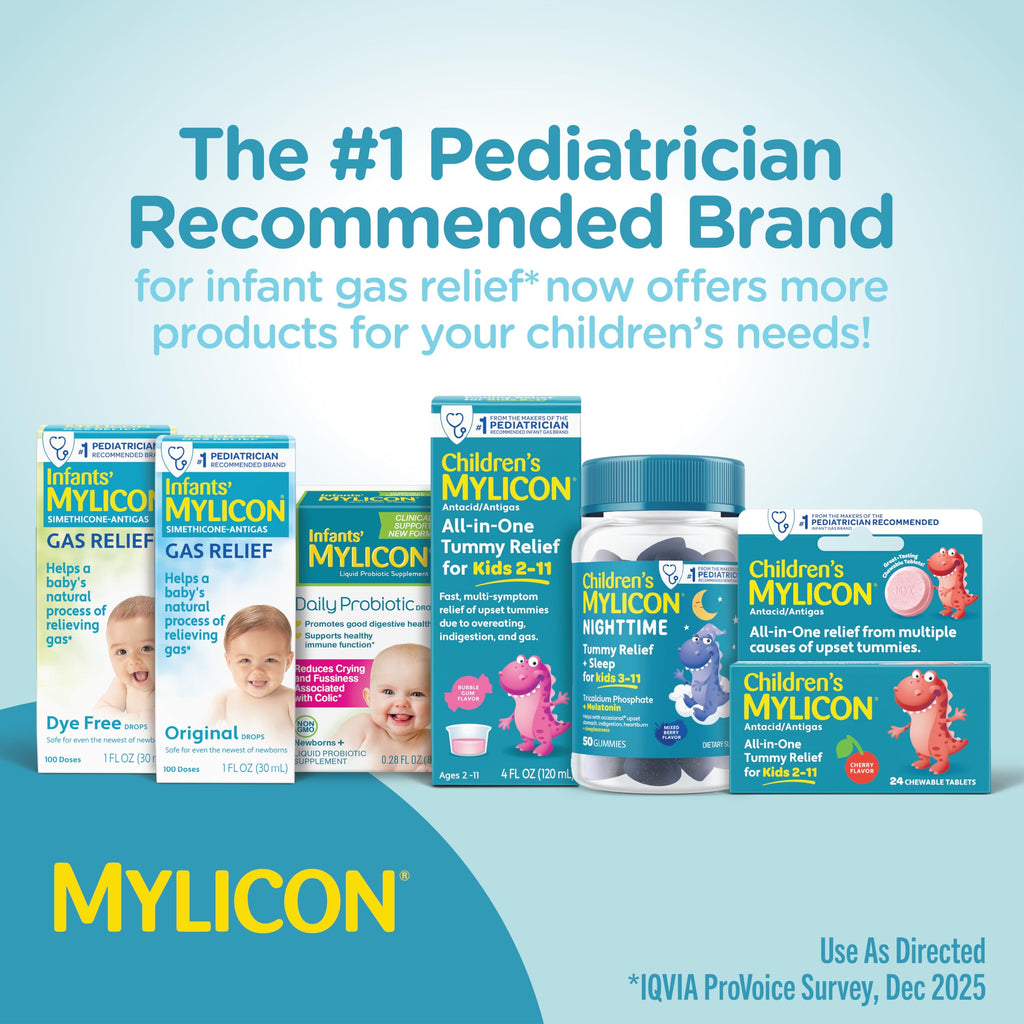 MYLICON Gas Relief Drops for Infants & Babies, Dye Free Formula, 0.5 Fl Oz. Jansha Store
