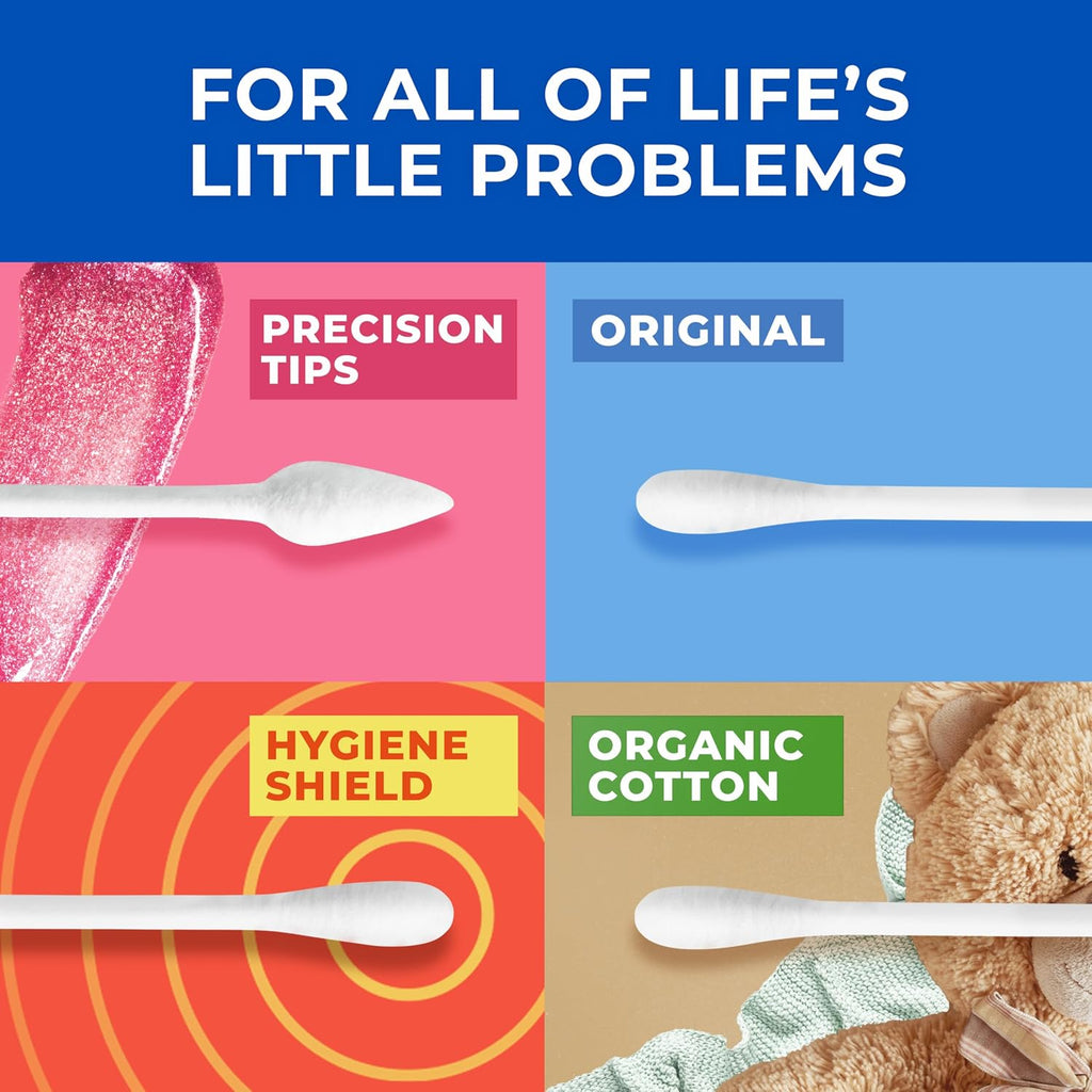 Q-tips Cotton Swabs For Hygiene and Beauty Care Original Cotton Swab Made With 100% Cotton 750 Count Jansha Store