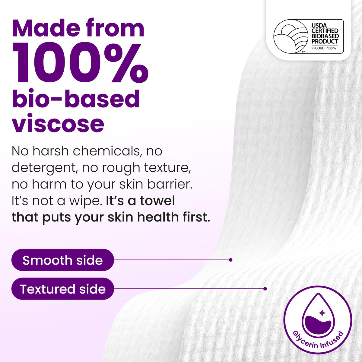 Clean Skin Club Clean Towels XL® Original 50 Ct + Healthy Aging 10ct Travel Pack Duo, 100% USDA Biobased Disposable Face Towels, Makeup Remover Dry Wipes, Ultra Soft, Smooths Fine Lines & Wrinkles Jansha Store