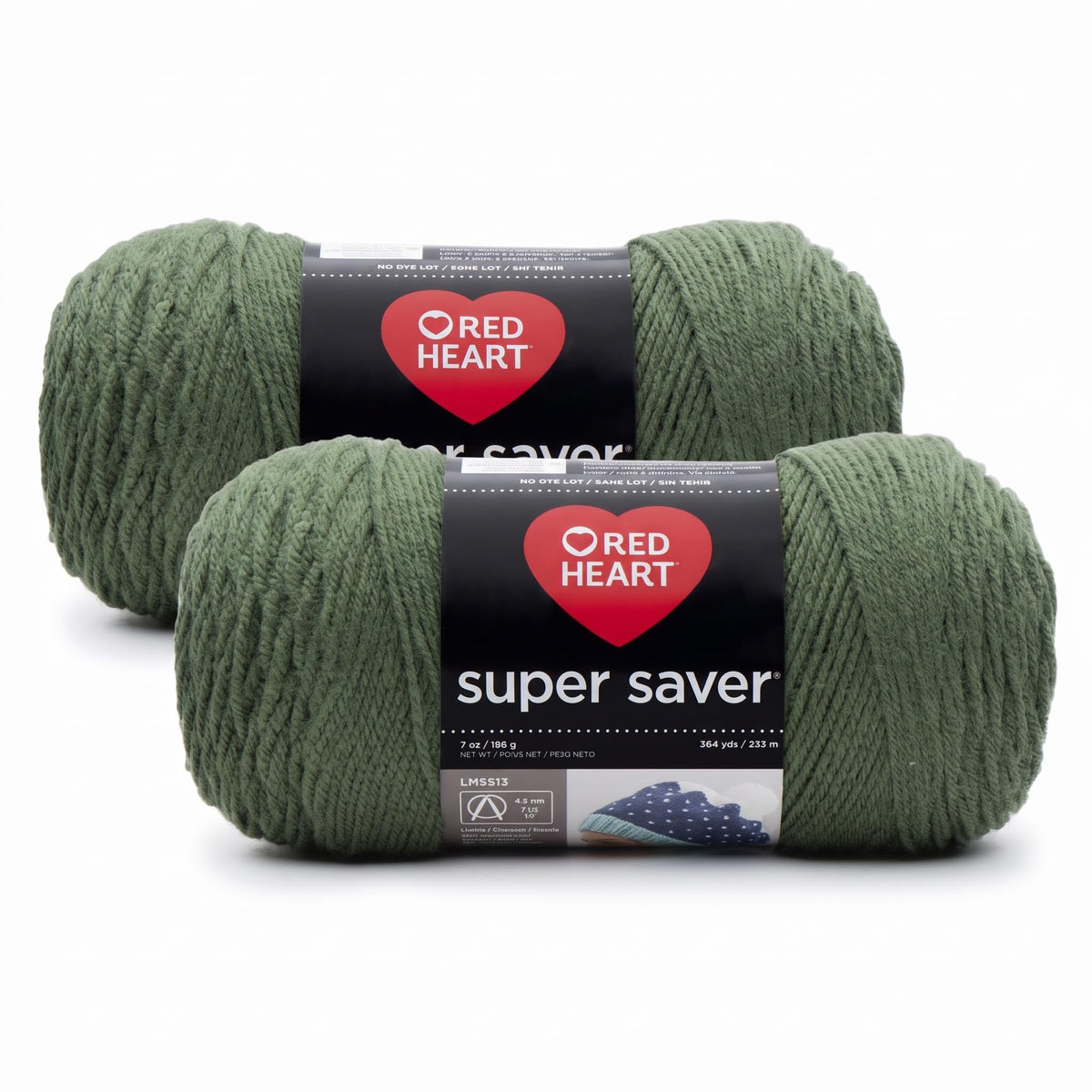 Red Heart E300 Super Saver Economy Yarn, Paddy Green Jansha Store