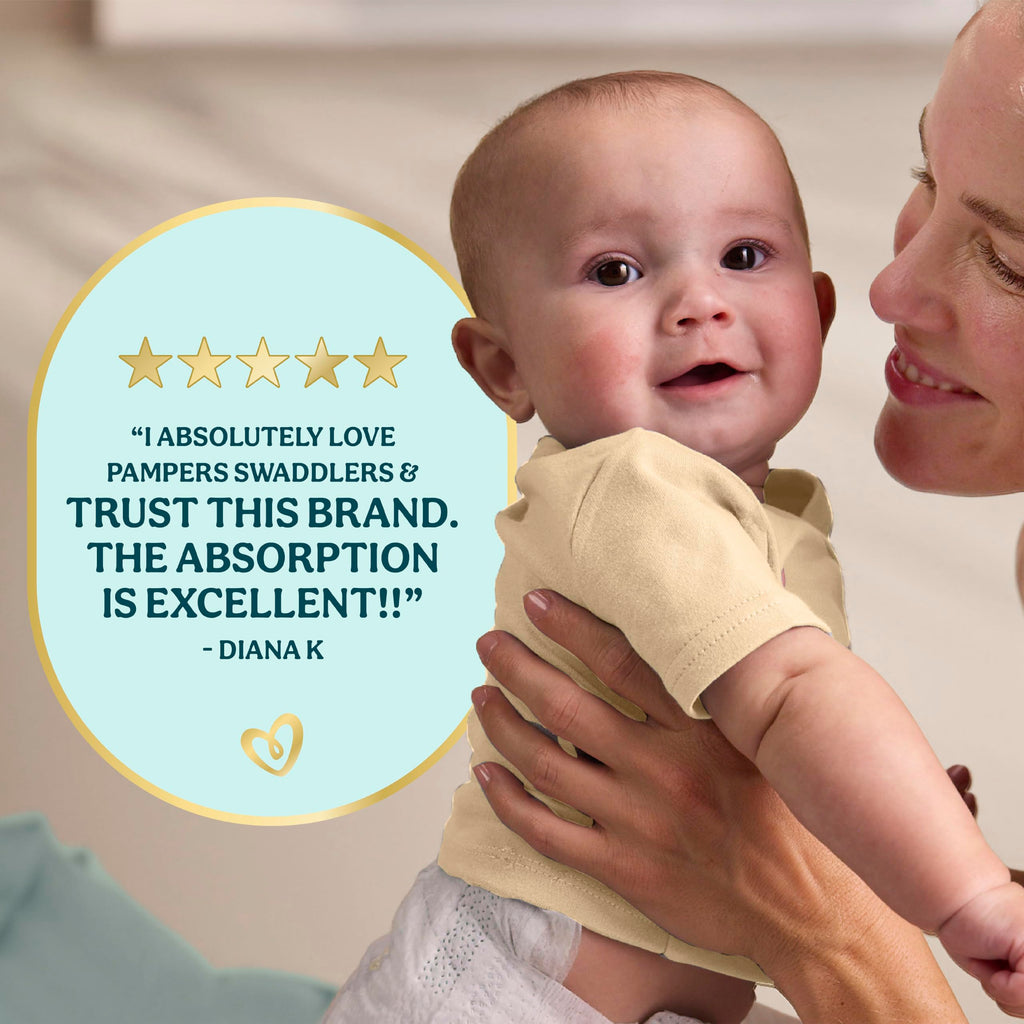 Swaddlers Diapers, Size 4 (15-34 lbs), 150 Count, Fragrance Free, Hypoallergenic, Absorbent, Pediatrician Recommended, Skin Safe Jansha Store