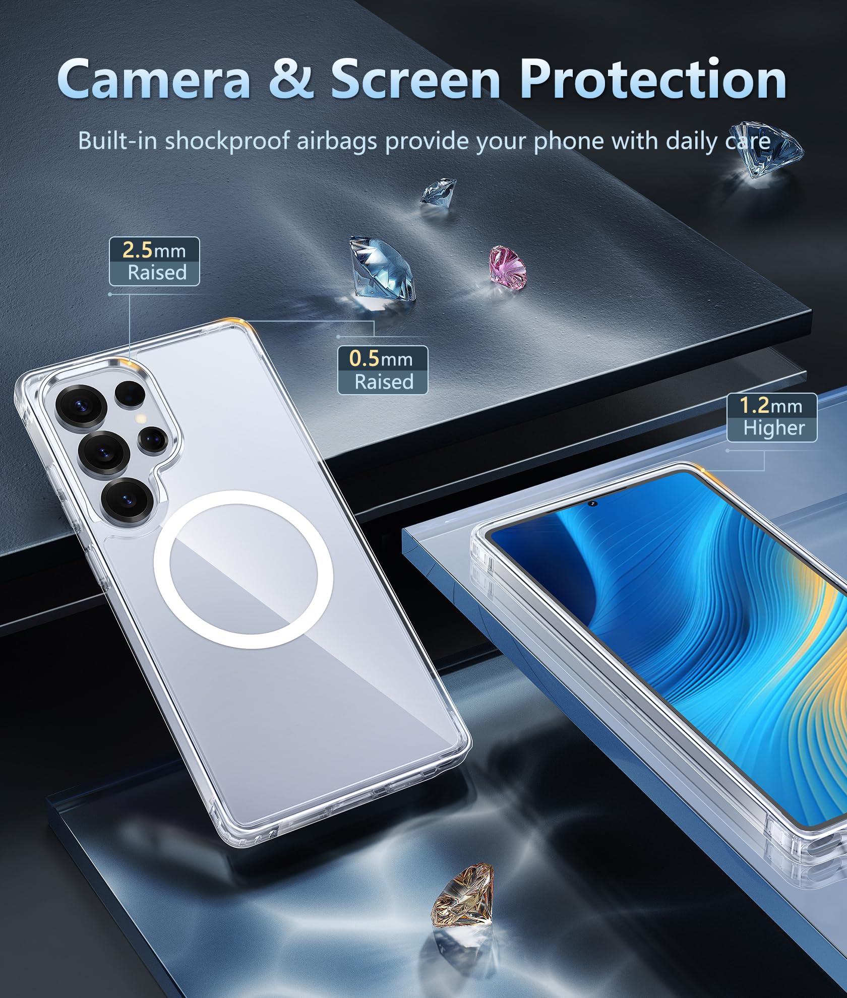 FNTCASE for iPhone 11 Case Clear Compatible with Magsafe Anti Yellowing Jansha Store