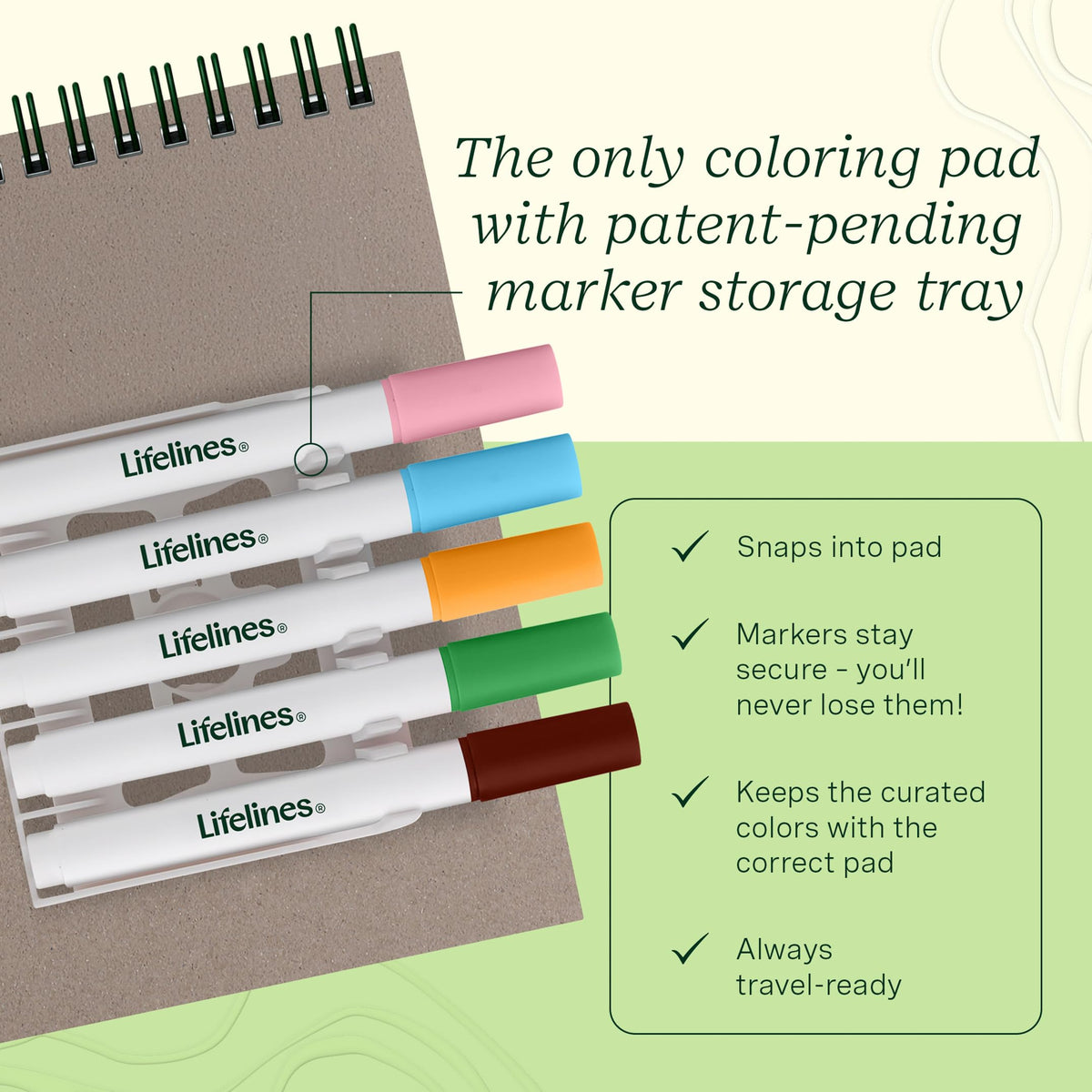 Lifelines FlowArt Activity Pads 3-Pack, Dot-by-Letter Guided Coloring Books Jansha Store