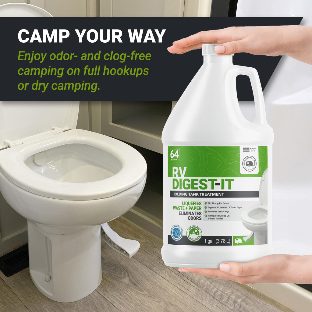 Unique RV Toilet Treatment, RV Digest-It Ultra Liquid, 32 Uses Jansha Store