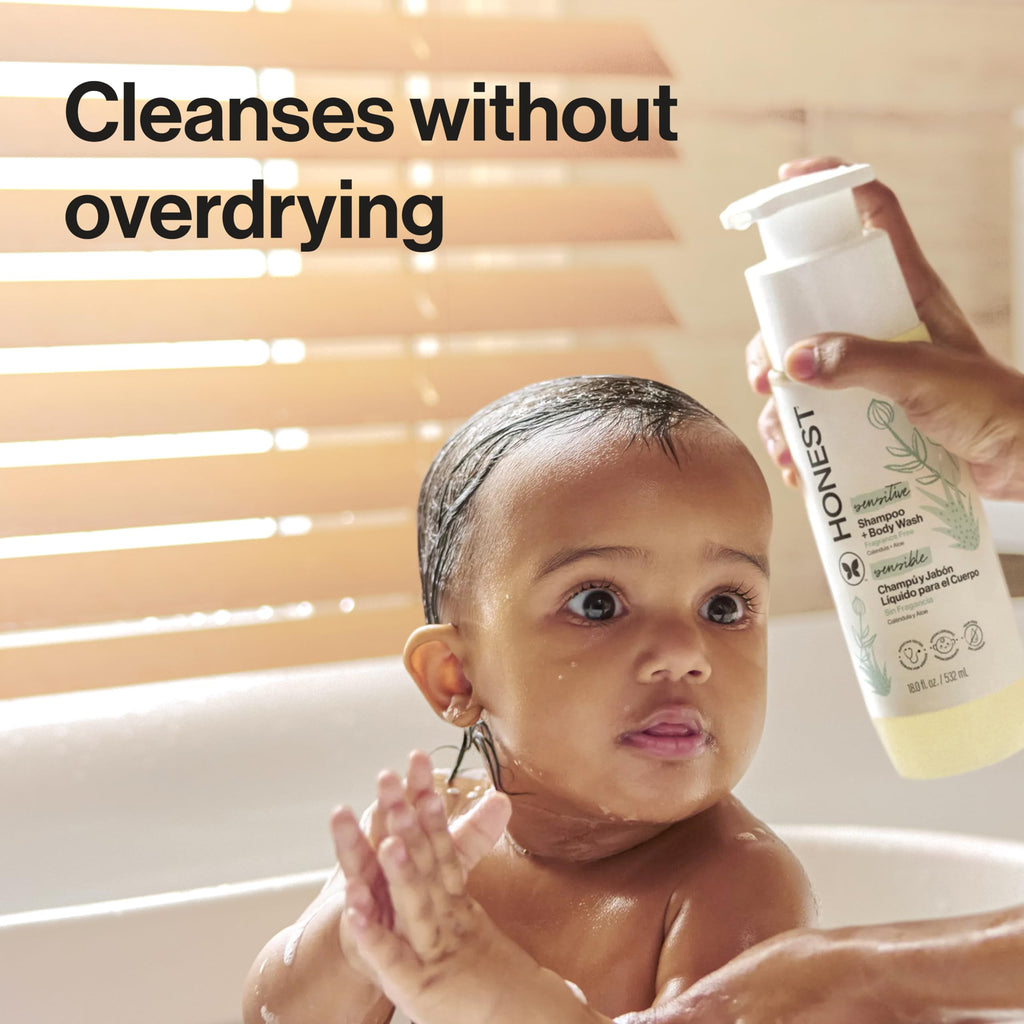 The Honest Company Shampoo & Body Wash, Tear-Free, Fragrance-Free, 10 fl oz Jansha Store