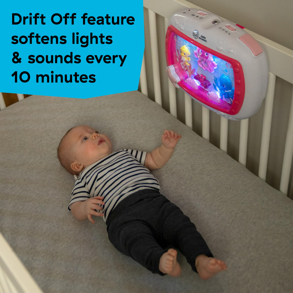 Baby Einstein Sea Dreams Soother Musical Crib Toy and Sound Machine, Newborn and up Jansha Store