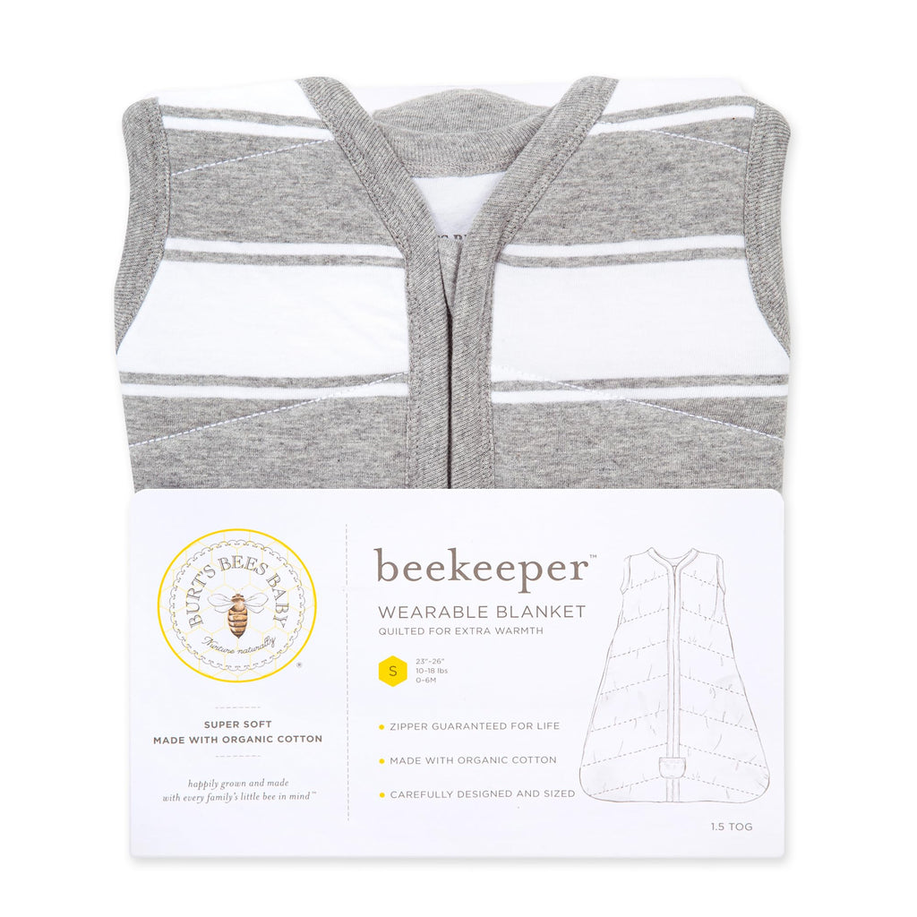 Burt's Bees Baby Infant Wearable Blanket, Organic Cotton Unisex Beekeeper - Light Weight 0.5 TOG or Medium Weight 1.5 TOG Jansha Store