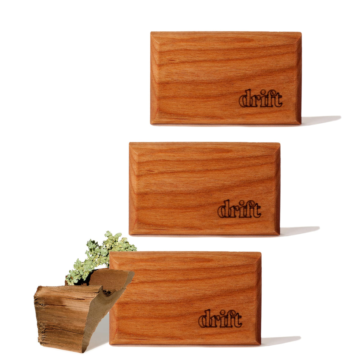 Drift Car Air Freshener - The Original Wood Air Freshener - Car Odor Eliminator - Long Lasting Scent - Essential Oils - Clean Ingredients - Amber Scent 3 Pack Refill - NO CLIP INCLUDED Jansha Store