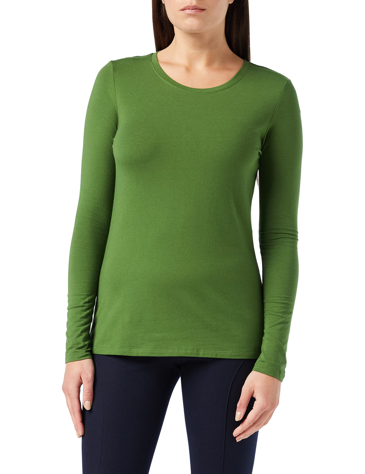 Amazon Essentials Women's Regular-Fit Long-Sleeve Crewneck T-Shirt Jansha Store