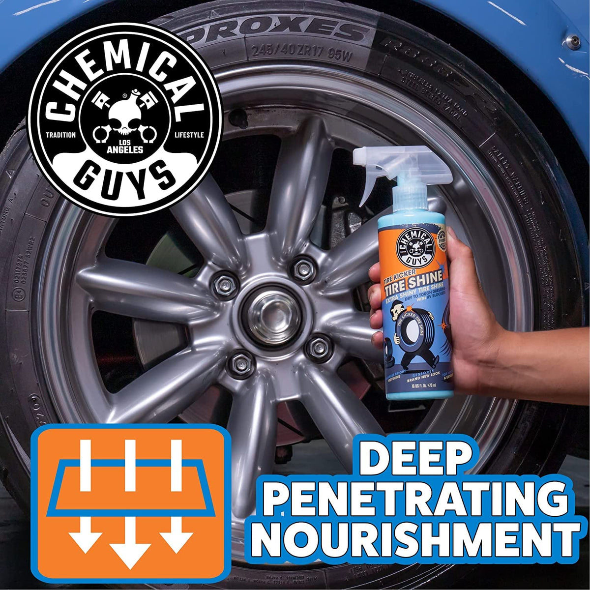 Chemical Guys, Tire Kicker Extra Glossy Tire Shine for Rubber & Trim, 16 oz Jansha Store