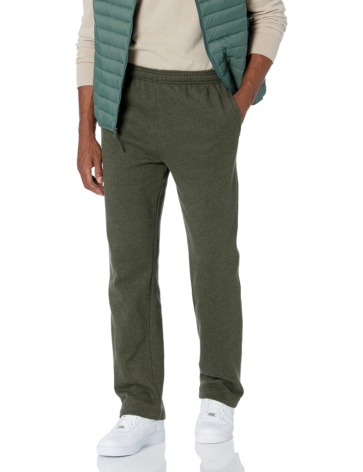 Amazon Essentials Men's Fleece Open Bottom Sweatpant (Available in Big & Tall) Jansha Store