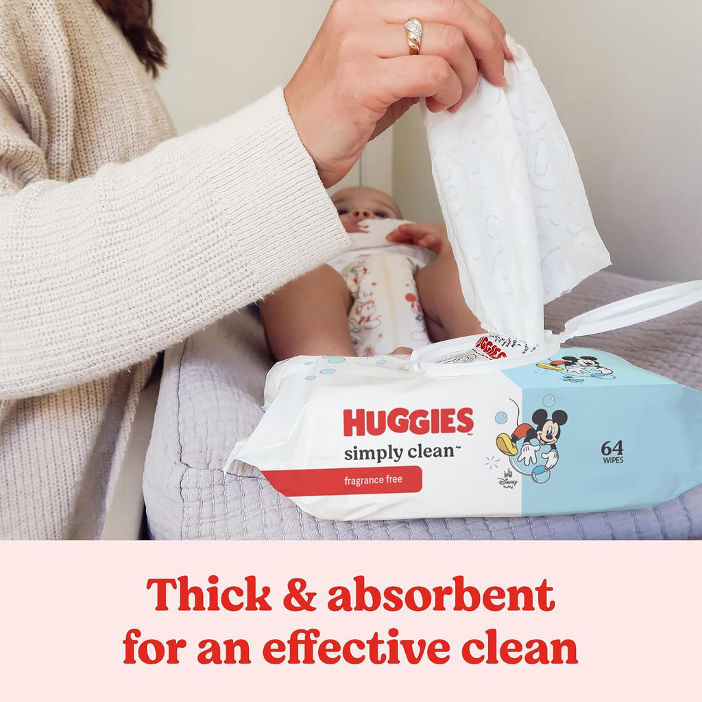 Huggies Simply Clean Baby Wipes, Unscented, 11 Packs, 704 Wipes Jansha Store